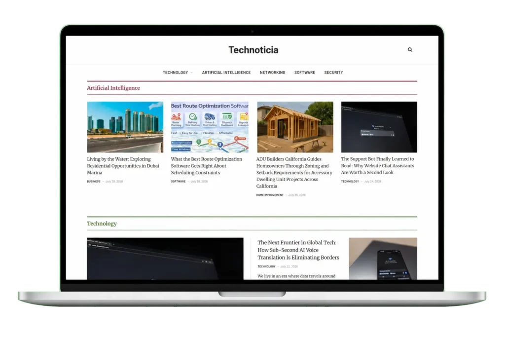 Technoticia technology blog developed by TechTrendsTime
